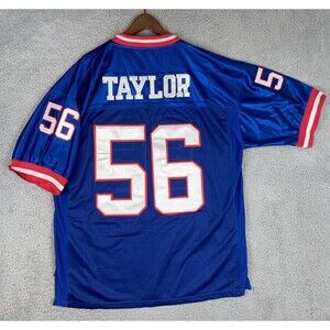 Authentic Lawrence Taylor Mitchell & Ness 1986 Giants Jersey Mens 54 (2XL) Blue